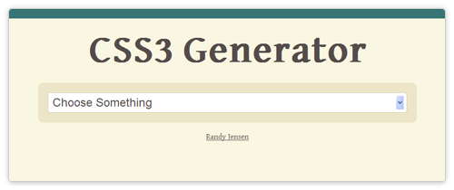 CSS3 Online Generator von css3generator.com