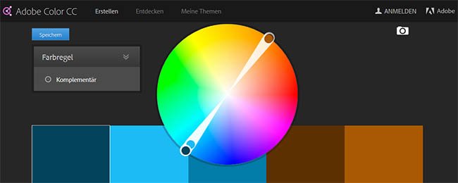 Erstelle individuelle Farbpaletten mit Adobe Color CC
