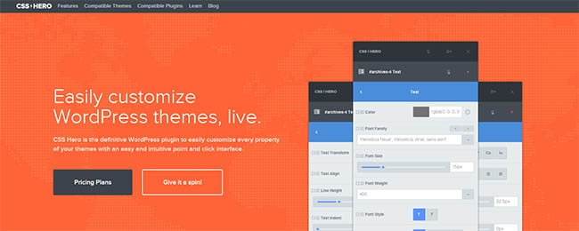 Mit dem CSS-Hero WordPress-Plugin kannst Du das Design Deines WordPress-Themes anpassen